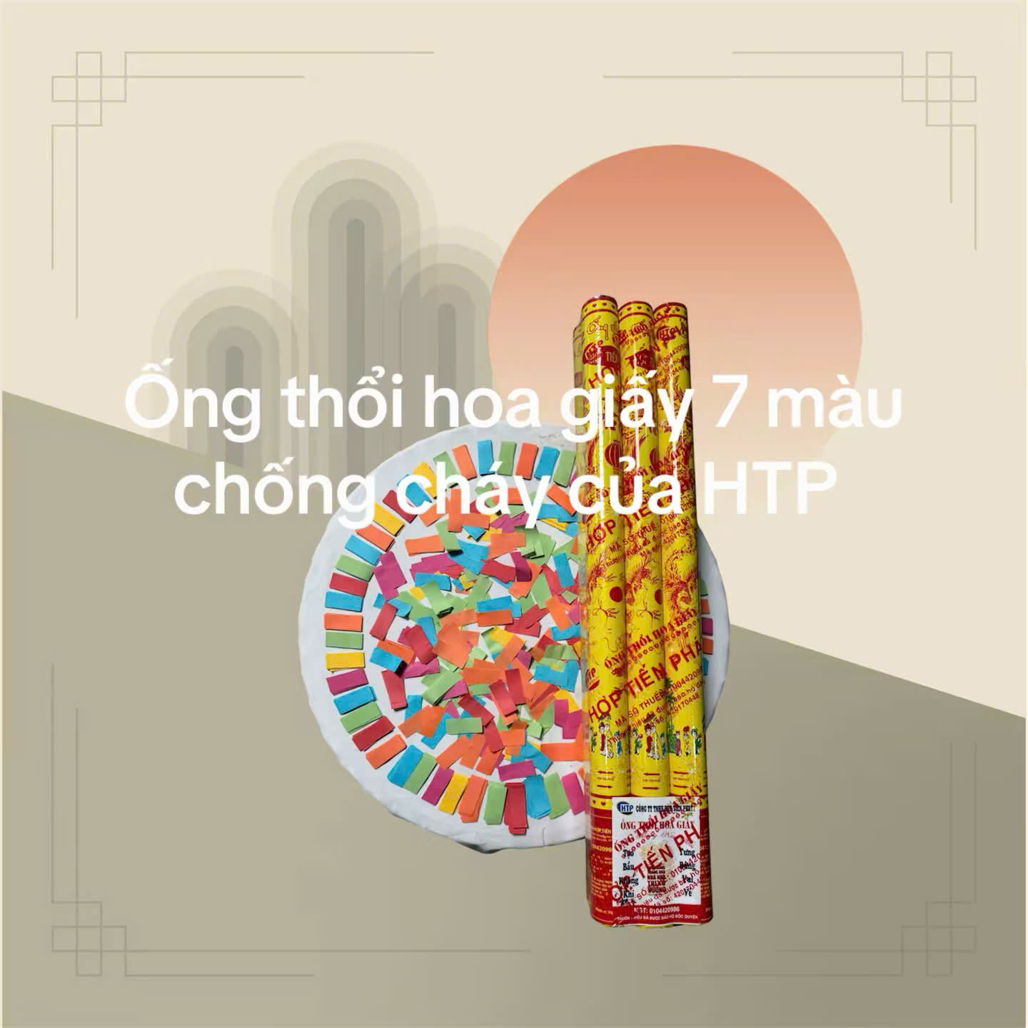 HỢP TIẾN PHÁT RA MẮT PHÁO GIẤY 7 MÀU GIẤY CHỐNG CHÁY